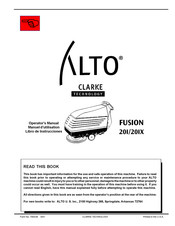 Clarke Technology ALTO FUSION 20I Manual De Instrucciones