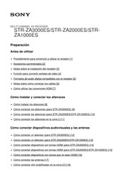 Sony STR-ZA1000ES Guia Del Usuario