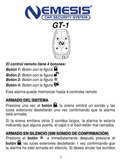 Nemesis GT-1 Manual De Instrucciones