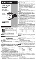 Porter Cable 380 Manual De Instrucciones