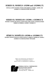 Federal Signal Corporation AM300GCX Instrucciones De Instalación