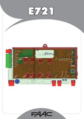 FAAC E721 Manual Del Usuario