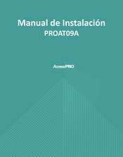 AccessPRO PROAT09A Manual De Instalación