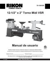 Rikon Power Tools 70-150VSR Manual De Usuario