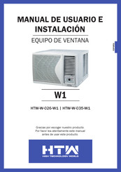 HTW W-035-W1 Manual De Usuario/Instalación