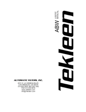 Tekleen ABW8-TLP Manual Del Usario