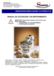 Santos 18 Manual De Utilización Y De Mantenimiento