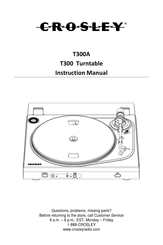 Crosley T300 Manual De Instrucciones