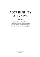 DFI AD 77 Pro Manual Del Usuario