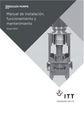 ITT Goulds Pumps 3910 Manual De Instalación, Funcionamiento Y Mantenimiento