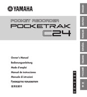 Yamaha POCKETRAK C24 Manual De Instrucciones