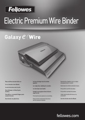 Fellowes Galaxy Wire Manual Del Usuario