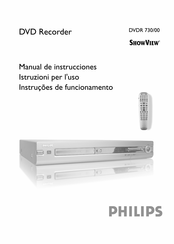 Philips DVDR 730/00 Manual De Instrucciones