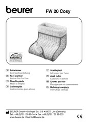 Beurer FW 20 Cosy Instrucciones Para El Uso