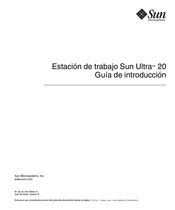 Sun Microsystems Ultra 20 Guía De Introducción