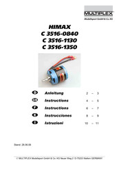 Multiplex HIMAX C 3516-1350 Manual De Instrucciones