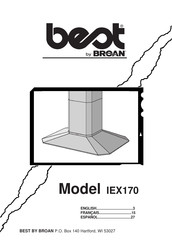 Broan Best IEX170 Manual De Instrucciones