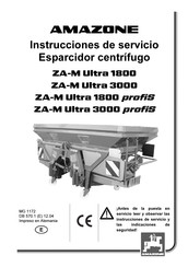 Amazone ZA-M Ultra 3000 Instruccines De Servicio