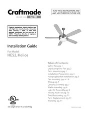 Craftmade HE52 Guia De Instalacion