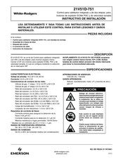 Emerson White-Rodgers 21V51D-751 Instructivo De Instalación