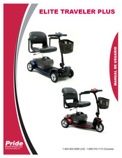 Pride Mobility Products ELITE TRAVELER PLUS Manual De Usuario