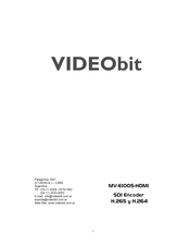 Videobit H.264 Manual Del Usario