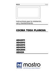 Mastro ADA20011 Instrucciones Para La Instalación, Uso Y Mantenimiento