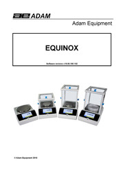 Adam Equipment EQUINOX EAB Manual De Usuario