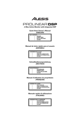 Alesis PROLINEAR DSP Manual De Inicio Rápido Para El Usuario