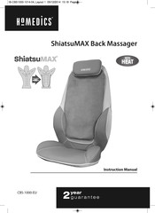 HoMedics ShiatsuMAX CBS-1000-EU Manual De Instrucciones