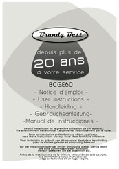 Brandy Best BCGE60 Manual De Instrucciones