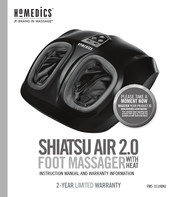 HoMedics SHIATSU AIR 2.0 Manual Del Usaurio