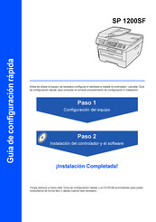 Ricoh Aficio SP 1200SF Guía De Configuración Rápida