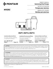 Pentair MYERS MSP7 Manual Del Usuario