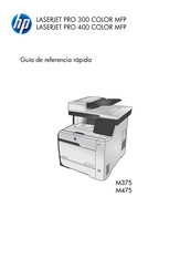 HP LASERJET PRO 300 COLOR MFP M375 Guía De Referencia Rápida