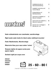 Vetus WW25WH Instrucciones De Instalación Y Manual De Operación