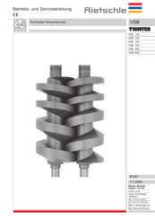 Rietschle TWISTER VSB 120 Manual De Instrucciones