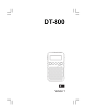 Sangean DT-800 Manual De Instrucciones