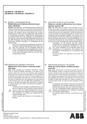ABB CM-MPS.23 Instrucciones De Servicio Y De Montaje