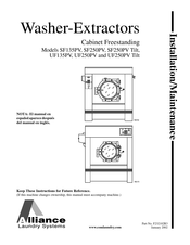 Alliance Laundry Systems SF135PV Operación Y Mantenimiento