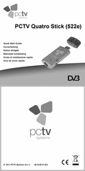 PCTV Systems Quatro Stick 522e Guia De Inicio Rapido