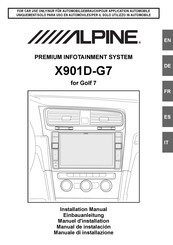 Alpine X901D-G7 Manual De Instalación