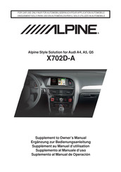 Alpine X702D-A Manual De Operación