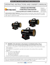 MrHeater MH85QFAV Instrucciones De Funcionamiento Y Manual Del Propietario