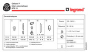 LEGRAND Céliane 672 15 Manual De Instrucciones