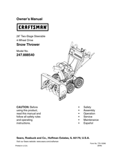 Craftsman 247.888540 Manual Del Proprietário