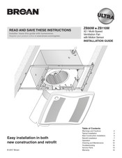 Broan ZB110M Guia De Instalacion