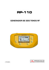 Promax RP-110 Manual De Instrucciones