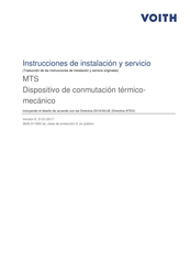 Voith MTS Instrucciones De Instalación Y Servicio