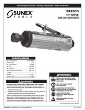 Sunex Tools SX230B Instrucciones De Operación